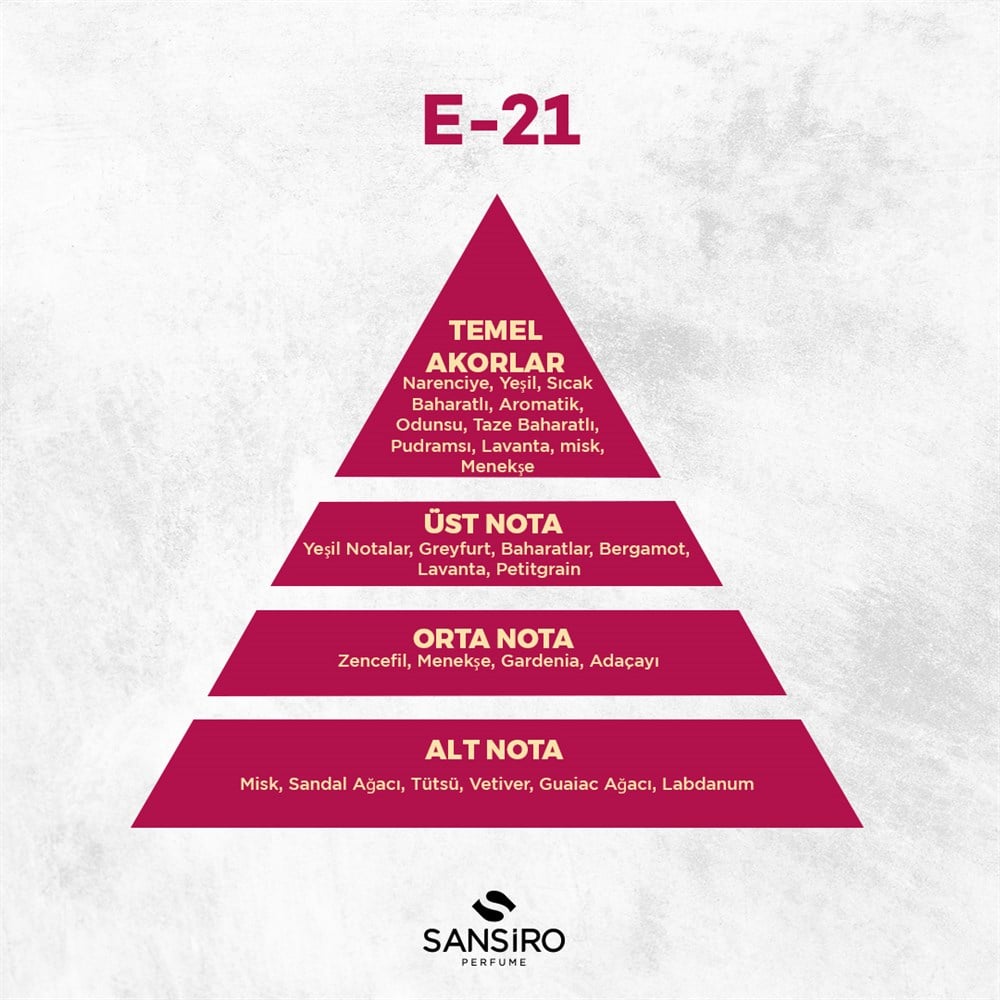 Sansiro E-21 Erkek Parfüm 50ml Edp