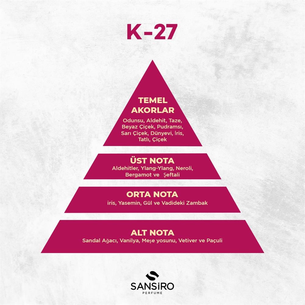 Sansiro K-27 Kadın Parfüm 50ml Edp