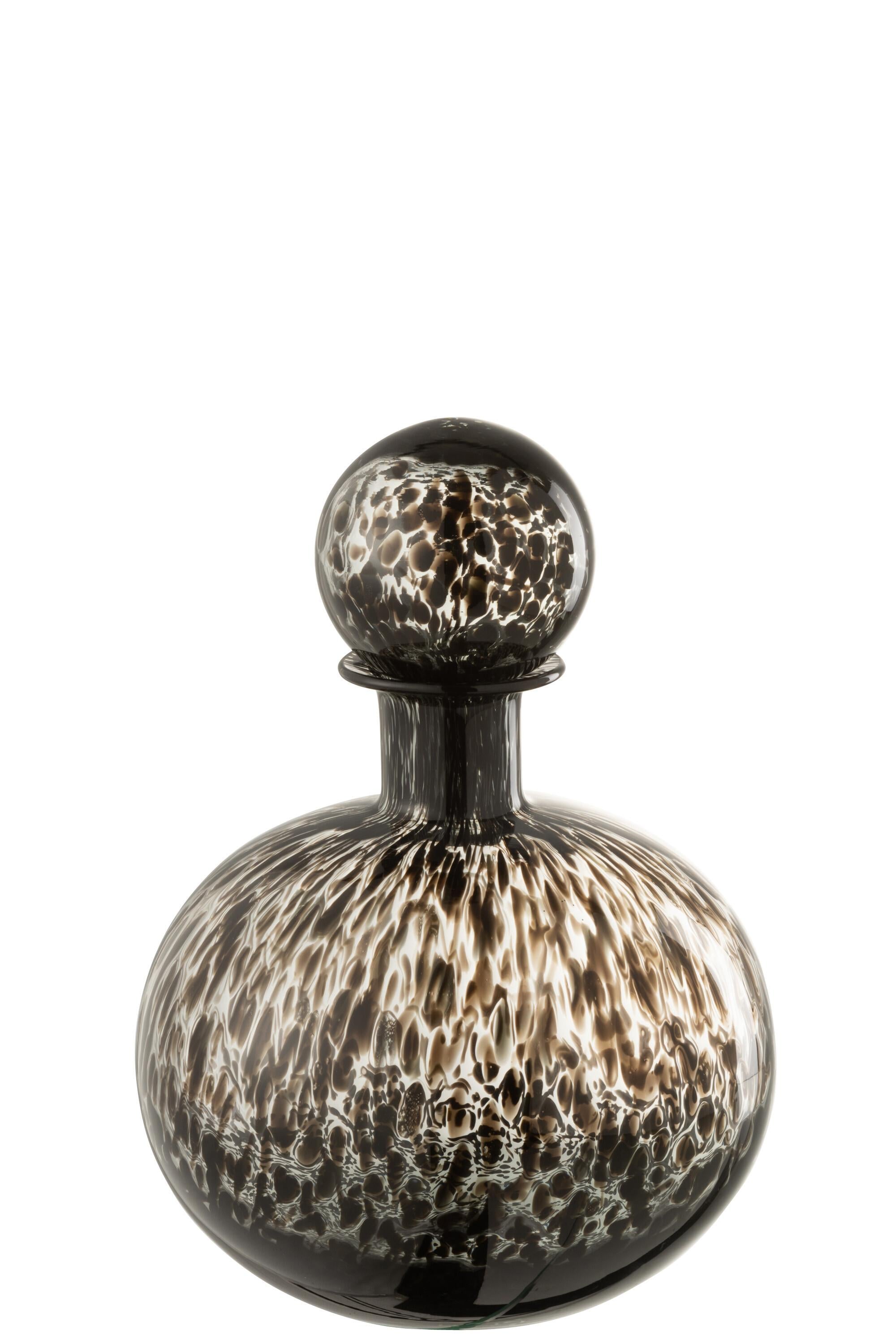 JOLIPA - Jolipa Bottle Decorative Glass Black