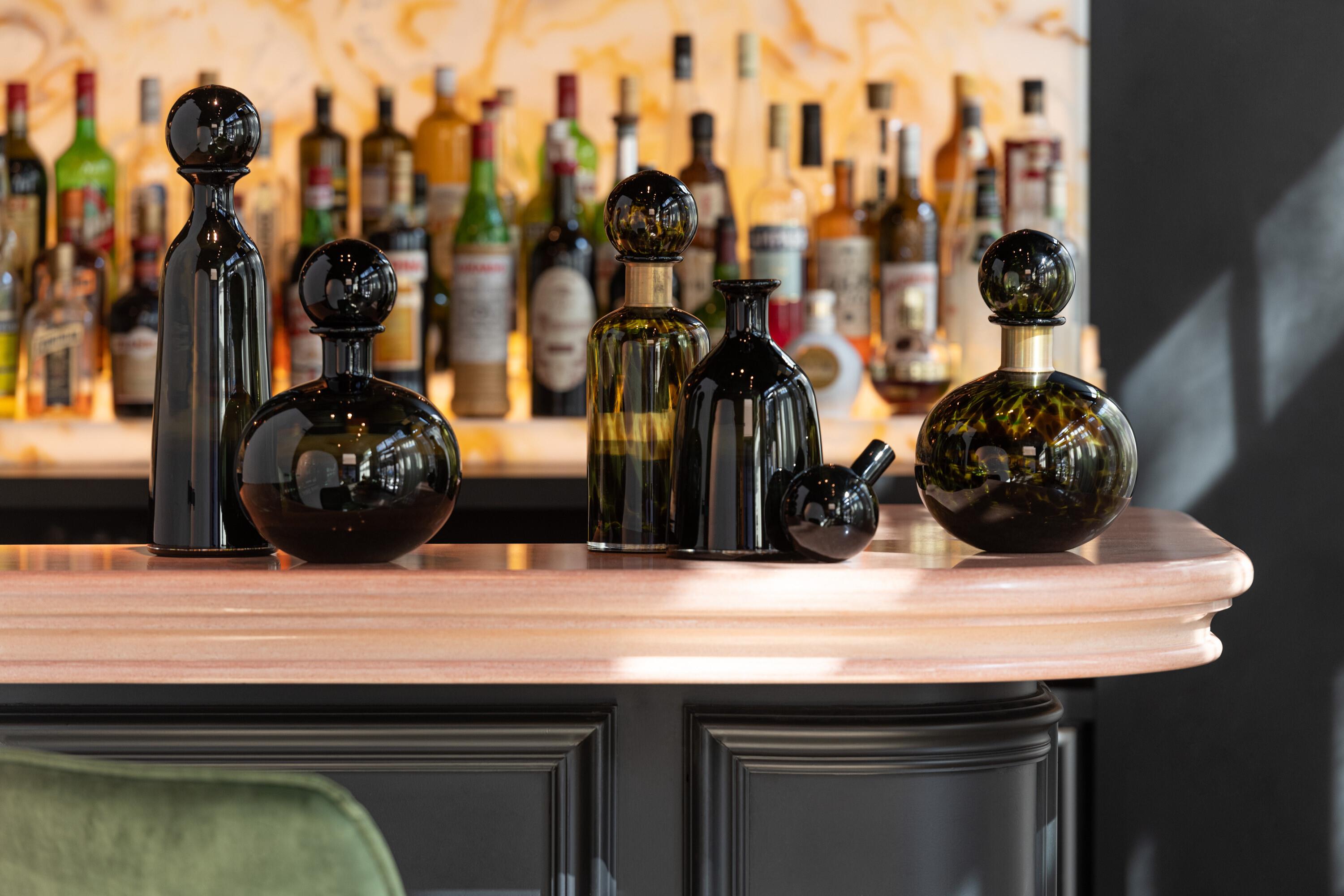 JOLIPA - Jolipa Bottle Decorative Glass Black