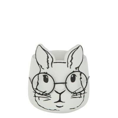 JOLIPA - Jolipa Flowerpot Rabbit Cement White Large