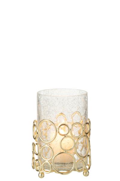 JOLIPA - Jolipa Kyev Glass/Iron Transparent/Gold Medium Mumluk