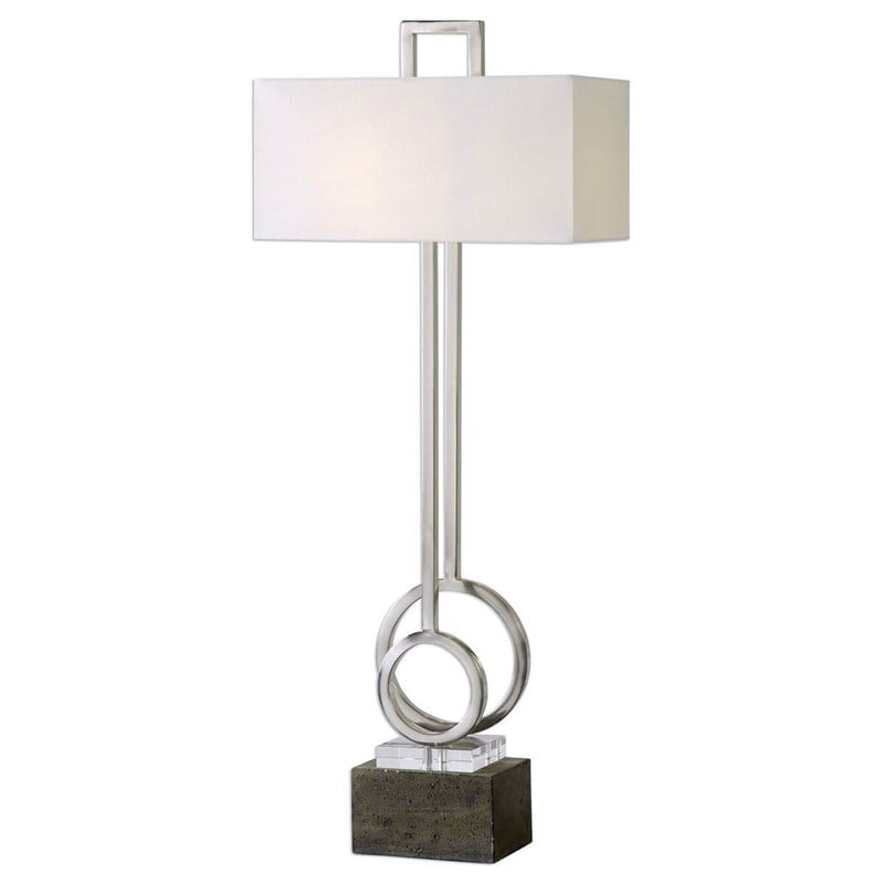 UTTERMOST - UTTERMOST DESHKA BRUSHED NICKEL TABLE LAMP