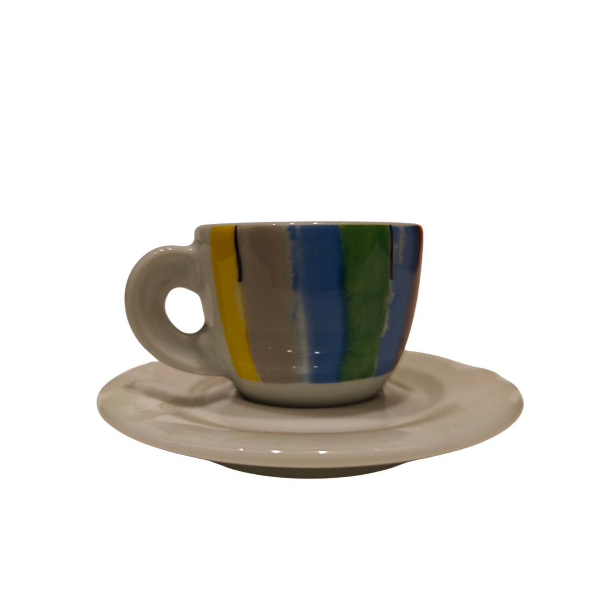 ANCAP Edex ’’Riccioli’’ Porselen Espresso Fincan ve Tabak 