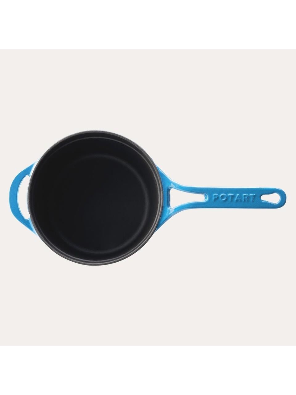 Potart 18 cm Yuvarlak Sos Tencere Parlak Mavi