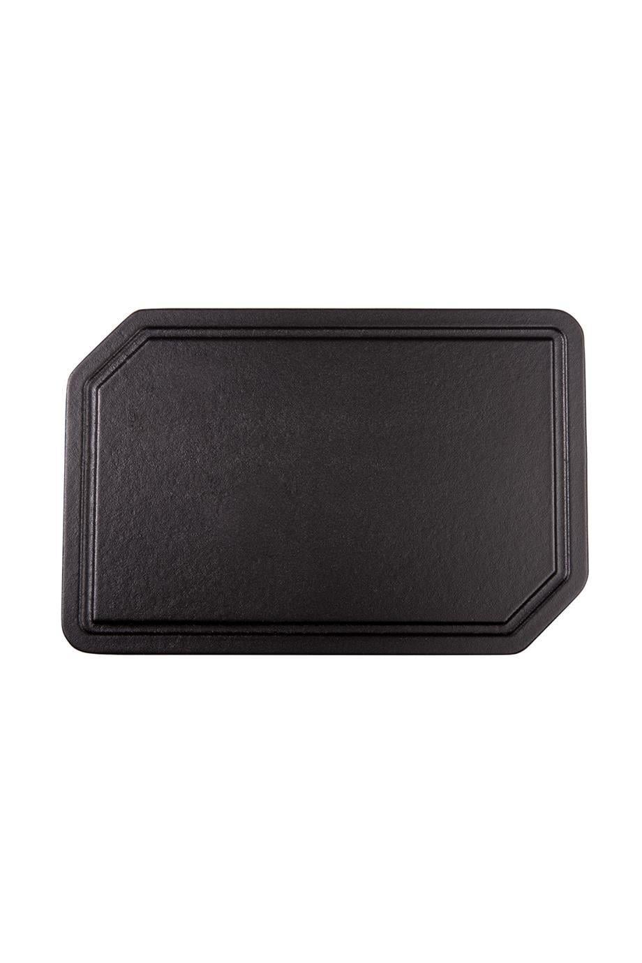 Sürel 20*30 cm Dikdörtgen Düz Et Pleyt Mat Siyah