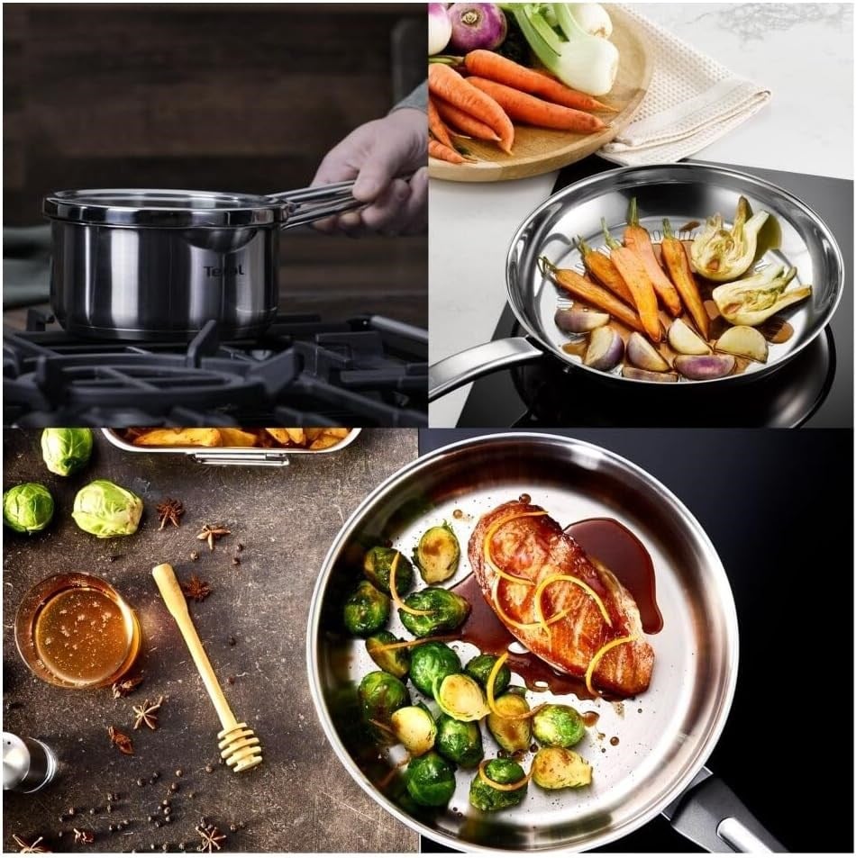 Tefal Duetto 8 Parça Çelik Tencere Seti