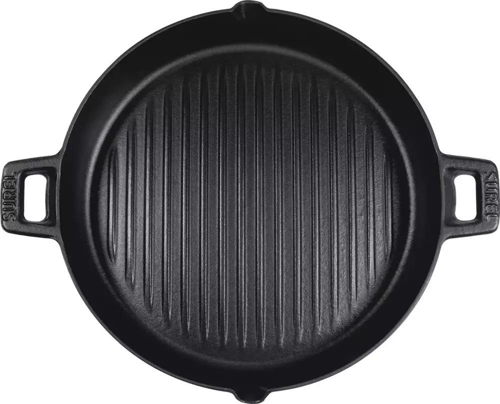 Sürel 30 cm Bombe Çift Kulplu Tava Mat Siyah