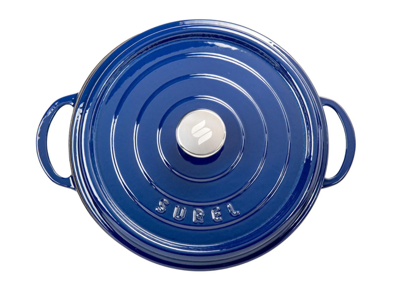 Sürel 32 cm Yuvarlak Tencere Parlak Koyu Mavi