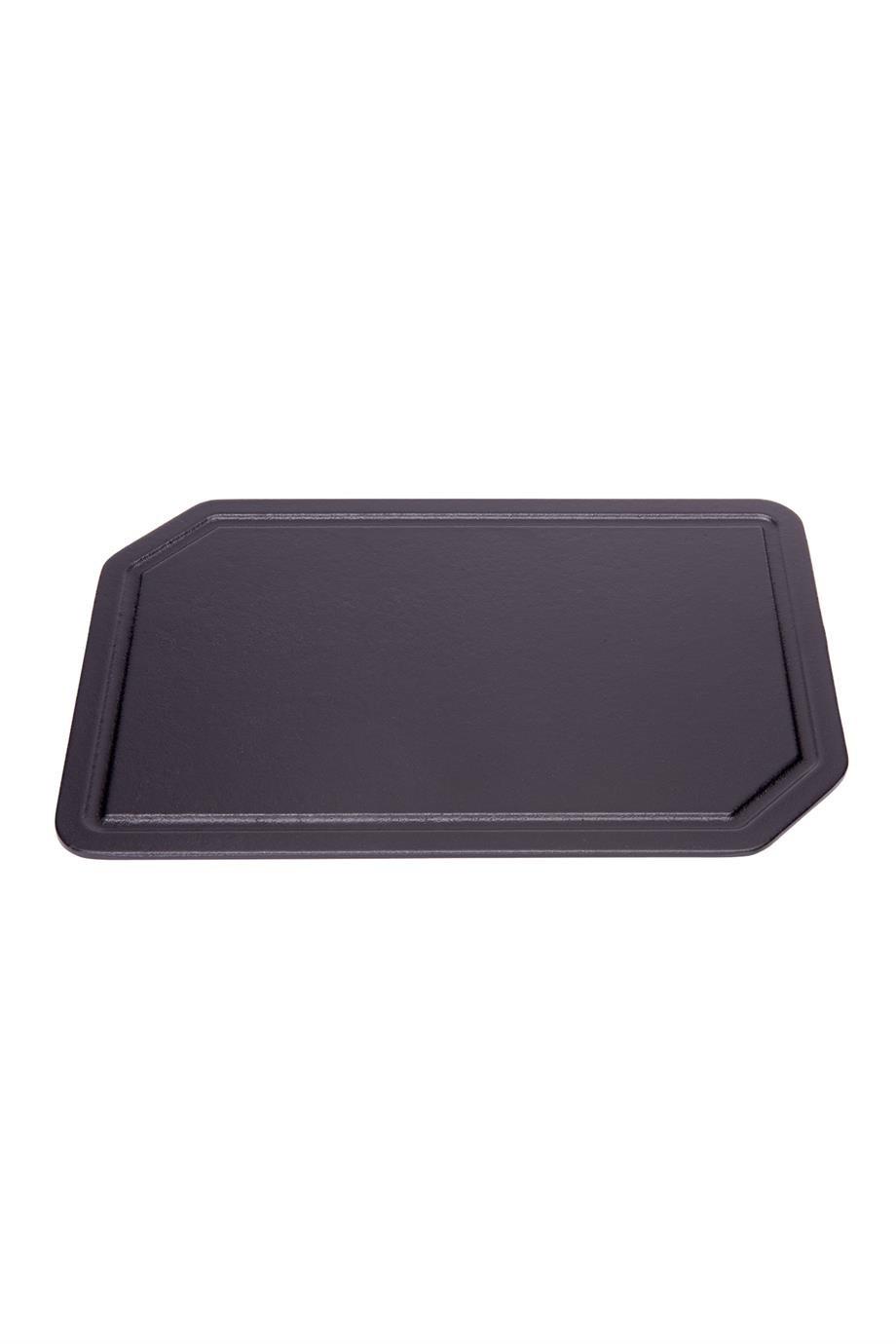 Sürel 20*30 cm Dikdörtgen Düz Et Pleyt Mat Siyah