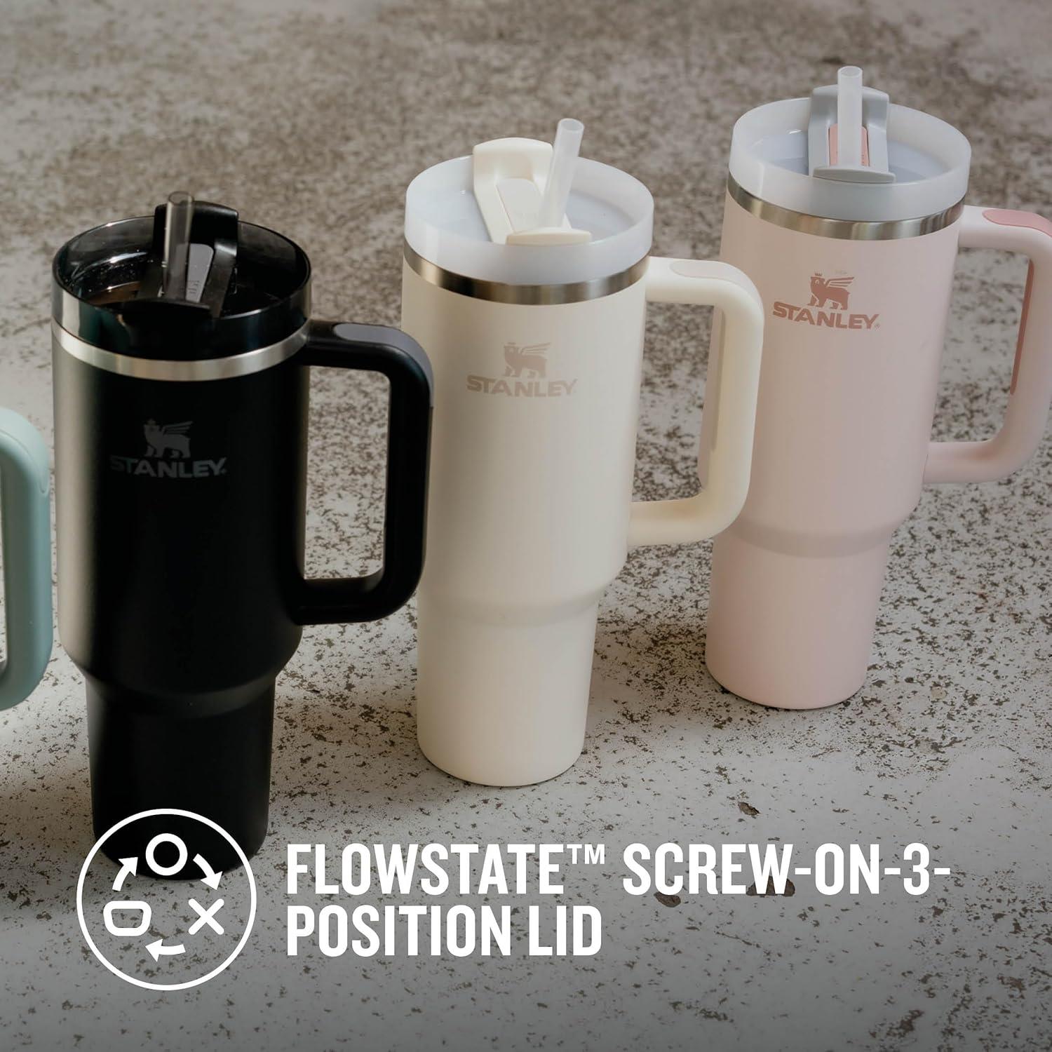 Quencher H2.O FlowState™ Tumbler Pipetli Termos | 1.18L Krem