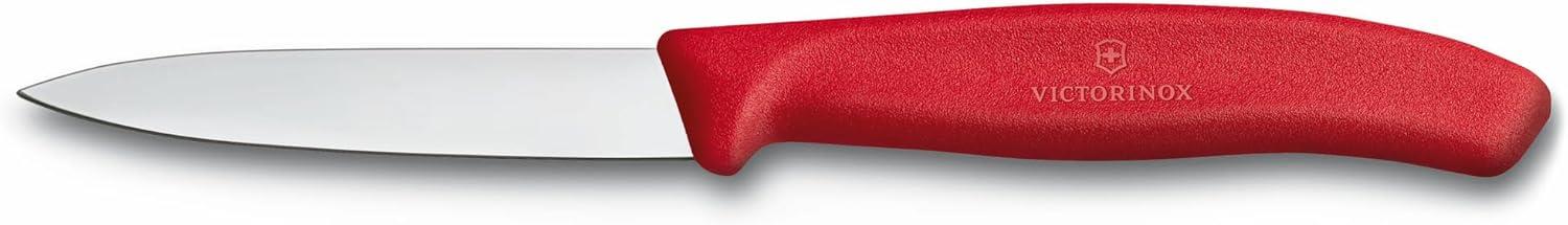 Victorinox 6.7111.35 Swiss Classic Soyma Bıçağı + Soyacak 3lü Set, Kırmızı