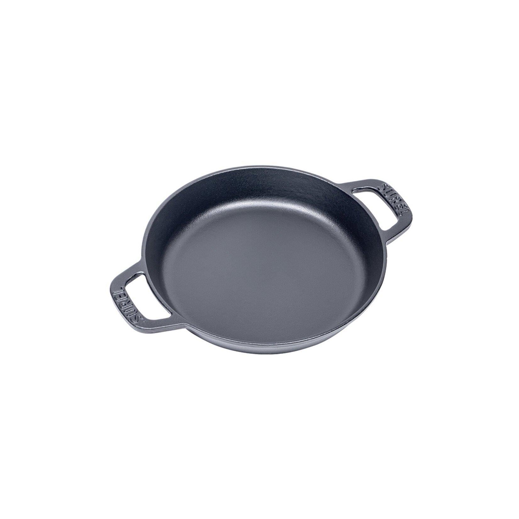 Sürel 18 cm Yuvarlak Düz Sahan Mat Siyah