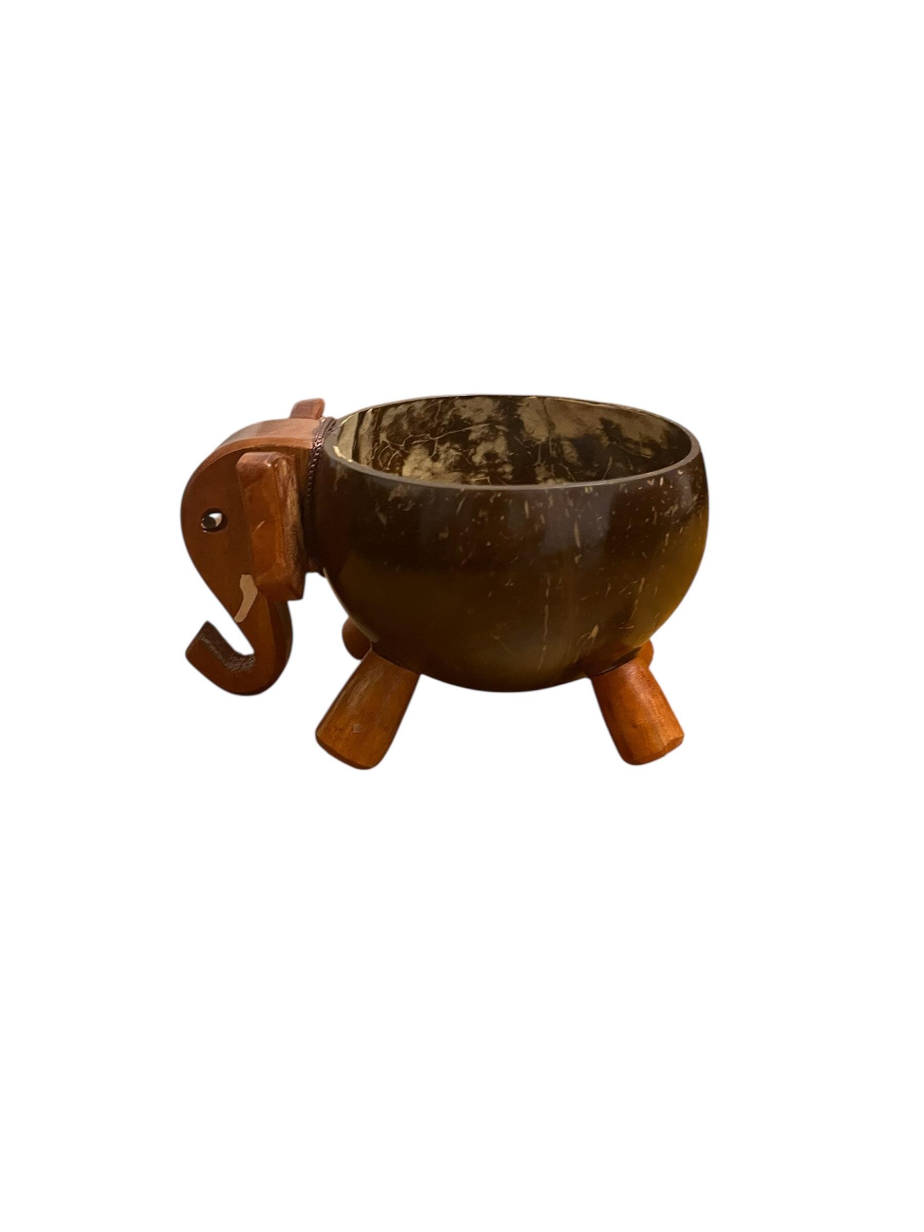 AHŞAP FİL FİGÜRLÜ KASE