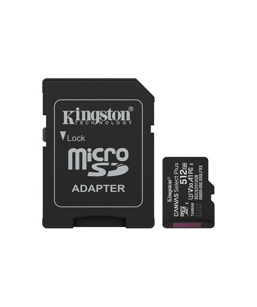 512GB microSDXC Canvas Select Plus Gen3 150MB/s A1 Card + Adapter