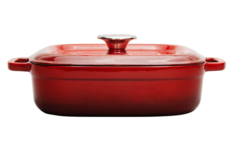 Sürel 26 cm Kare Sığ Tencere Degrade Kırmızı