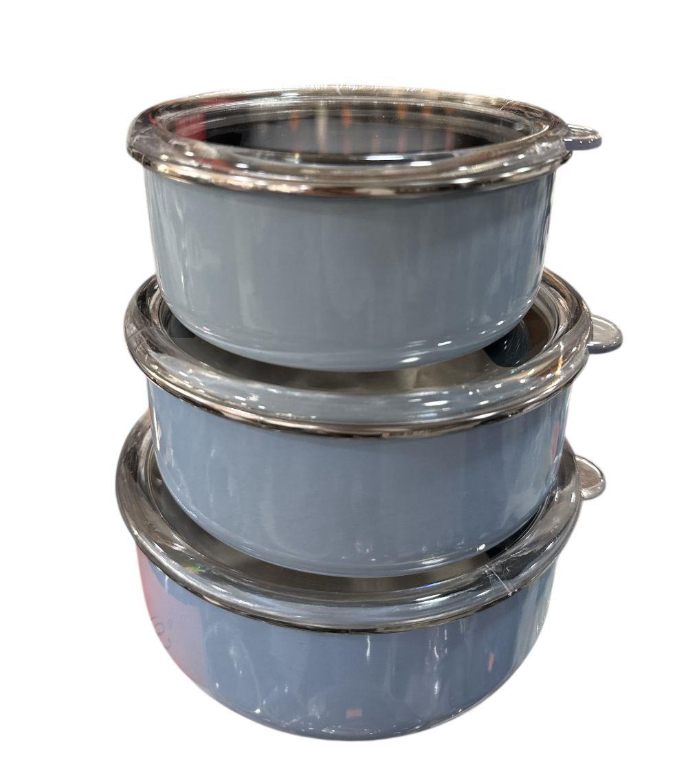 NBL EMAYE MAVİ 3'LÜ SAKLAMA KABI