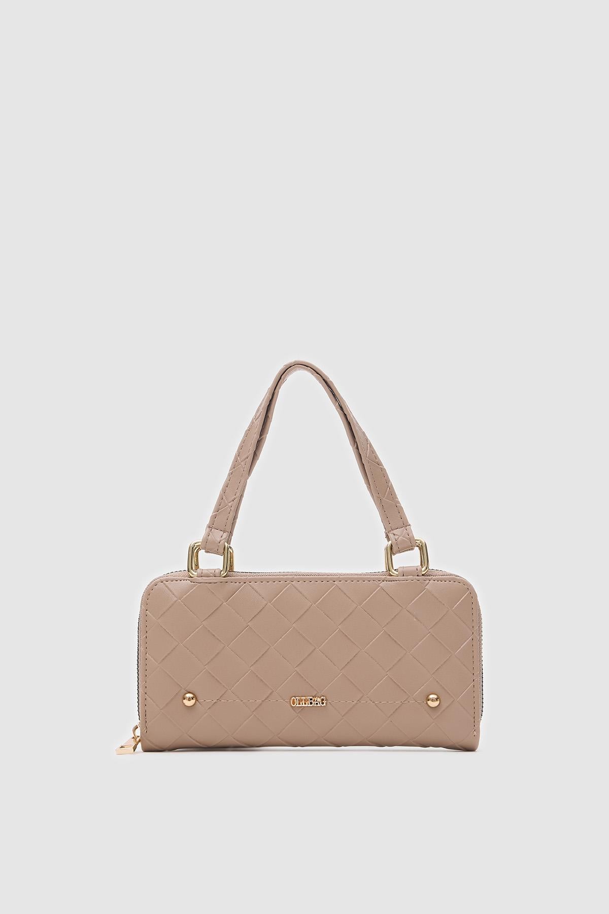 OLLBAG Klosa Vizon Renk Çapraz Çanta Cüzdan