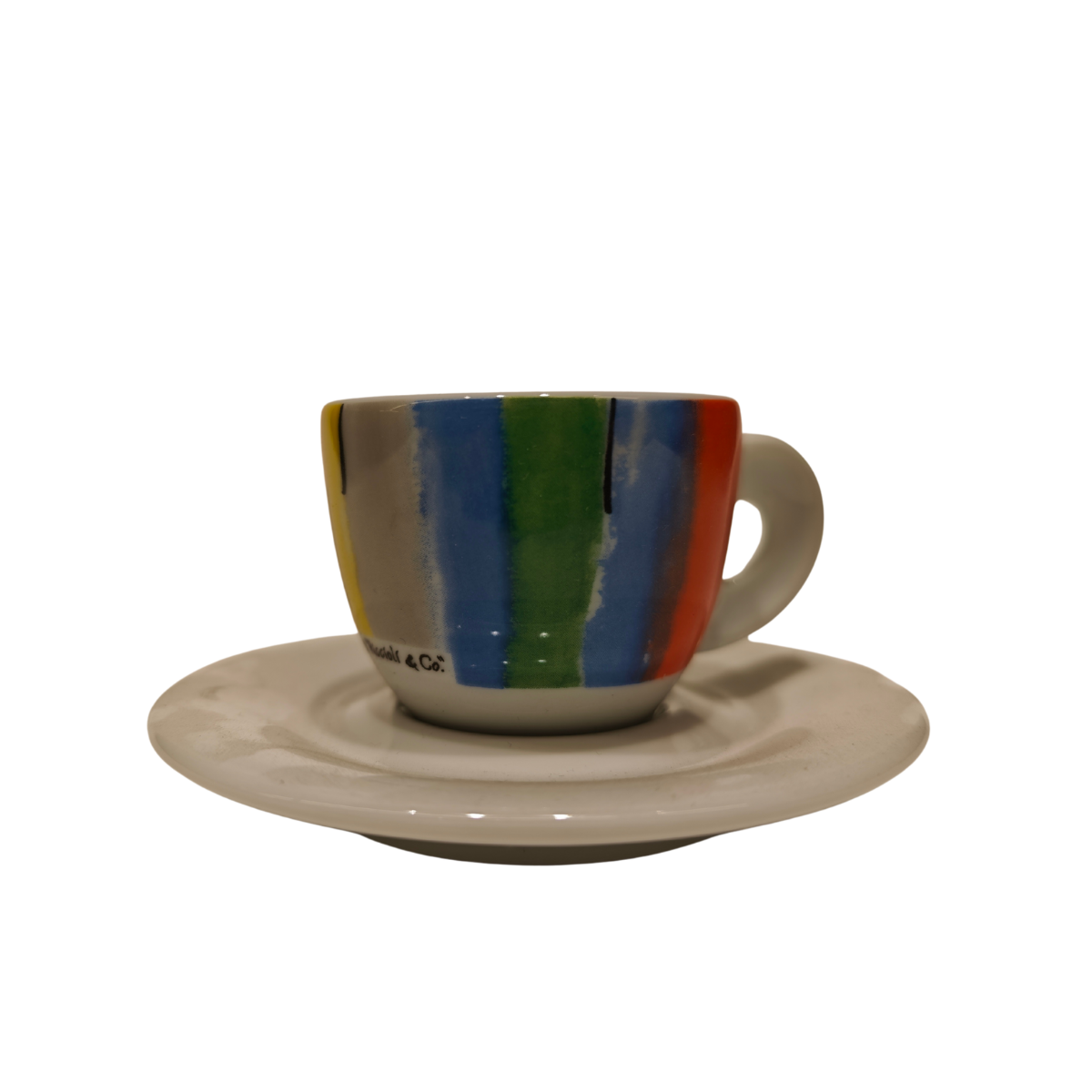 ANCAP Edex ’’Riccioli’’ Porselen Espresso Fincan ve Tabak 