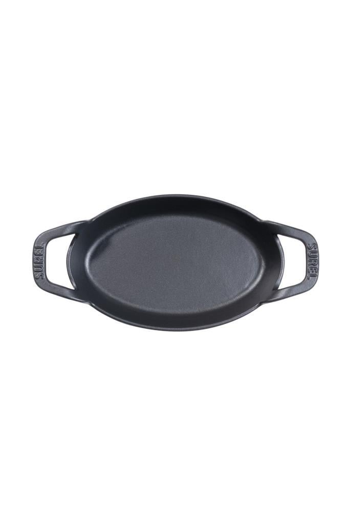 Sürel 15*9,5 cm Oval Düz Sahan Parlak Kırmızı