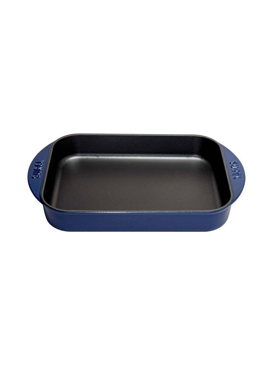 Sürel 23*31 cm Dikdörtgen Düz Tepsi Parlak Koyu Mavi