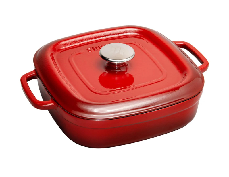 Sürel 26 cm Kare Sığ Tencere Degrade Kırmızı