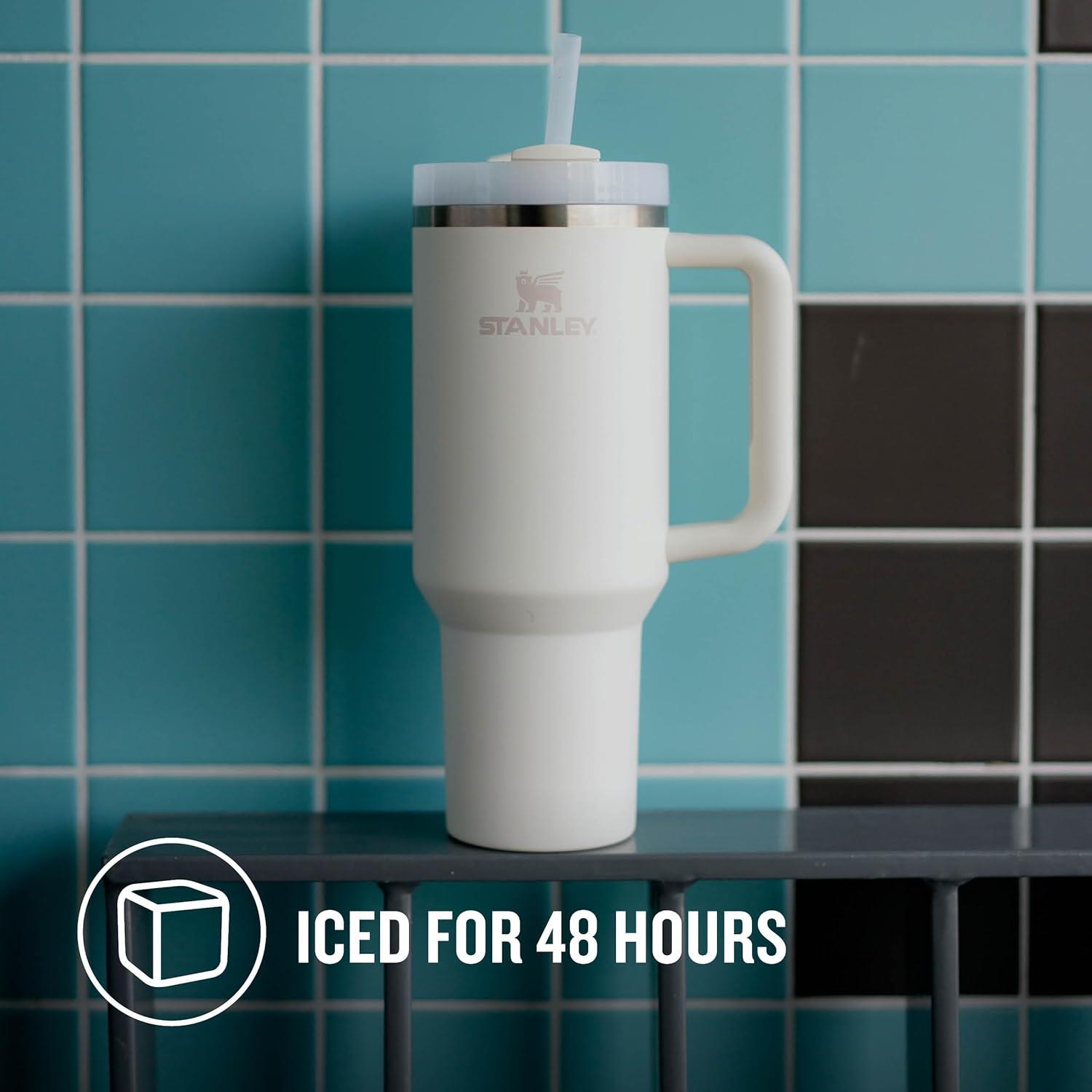 Quencher H2.O FlowState™ Tumbler Pipetli Termos | 1.18L Krem