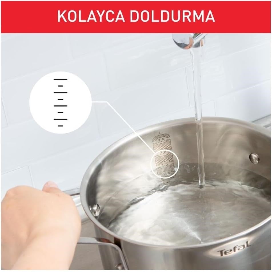 Tefal Duetto 8 Parça Çelik Tencere Seti