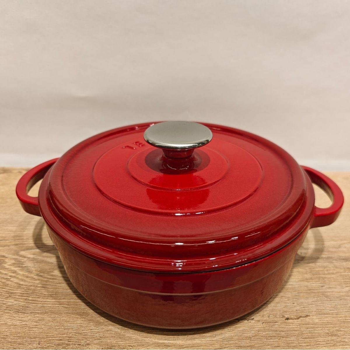 Sürel 24 cm Yuvarlak Sığ Tencere Degrade Kırmızı