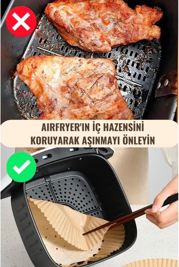 Porfex hava fritözü kağıdı 50 adet