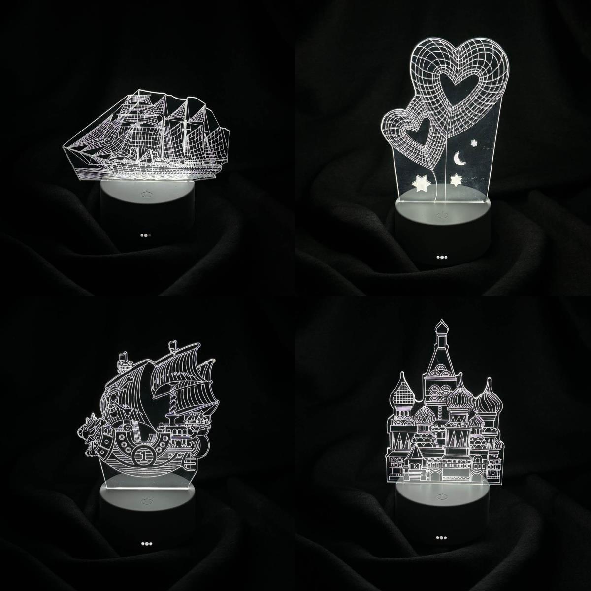 AVEC AV-333 3D PİLLİ + USB'Lİ MASA LAMBASI