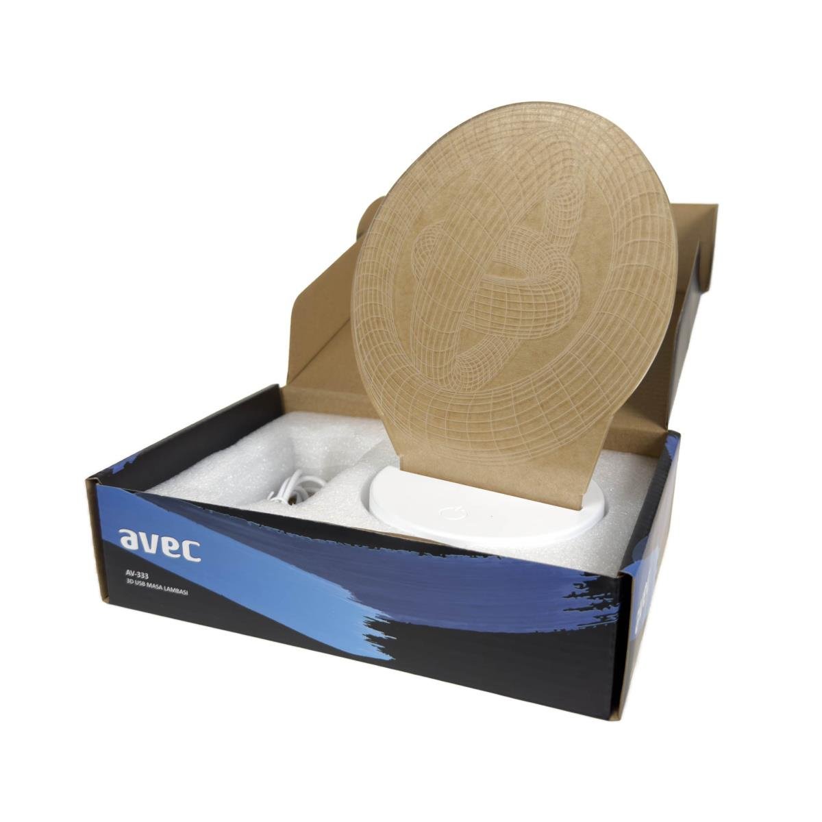 AVEC AV-333 3D PİLLİ + USB'Lİ MASA LAMBASI