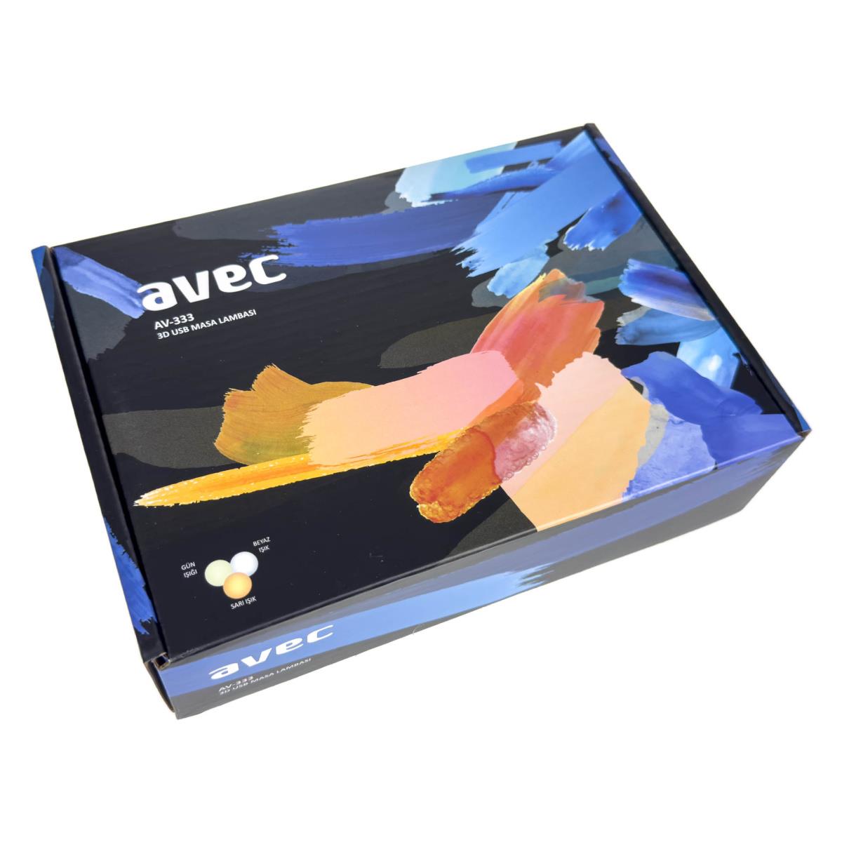 AVEC AV-333 3D PİLLİ + USB'Lİ MASA LAMBASI