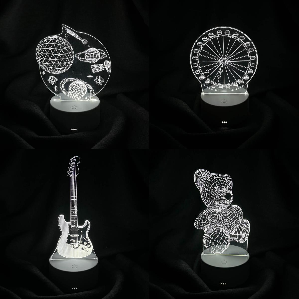 AVEC AV-333 3D PİLLİ + USB'Lİ MASA LAMBASI