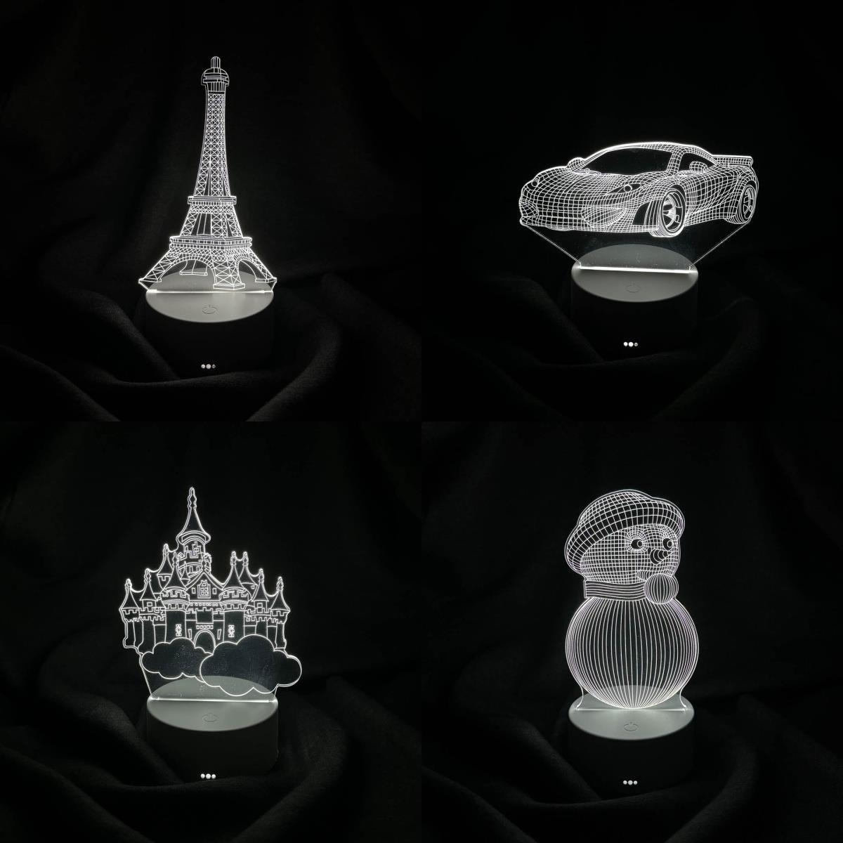 AVEC AV-333 3D PİLLİ + USB'Lİ MASA LAMBASI