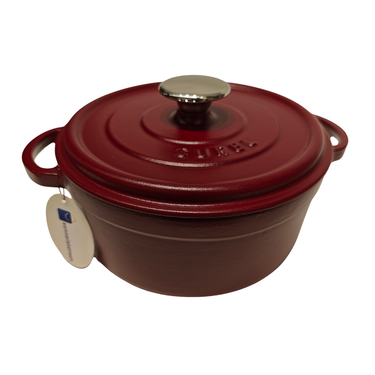 Sürel 24 cm Yuvarlak Tencere Saten Bordo