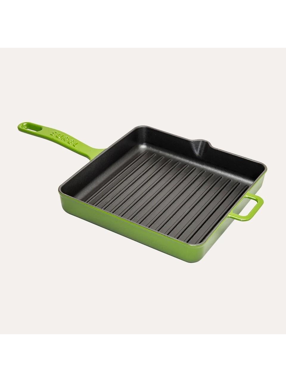 Sürel 30 cm Kare Izgara Tava Degrade Yeşil