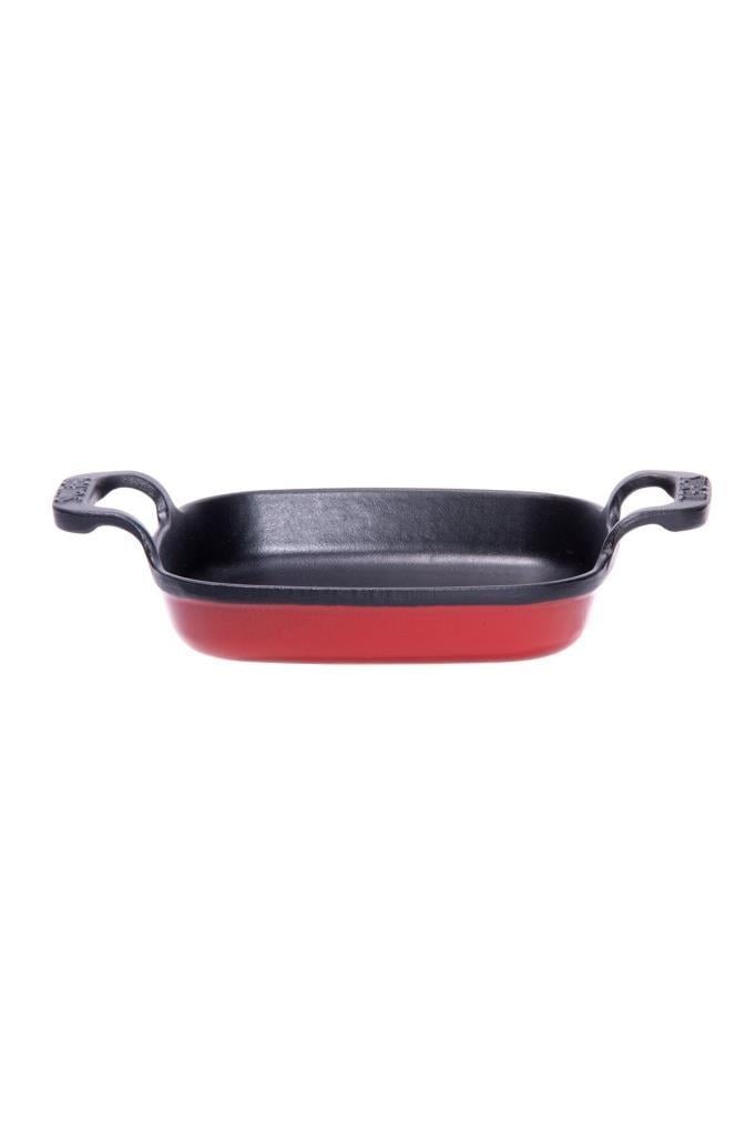 Sürel 22 cm Kare Düz Sahan Parlak Kırmızı