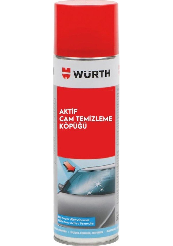 WÜRT AKTİF CAM TEMİZLEME KÖPÜĞÜ 500ML.
