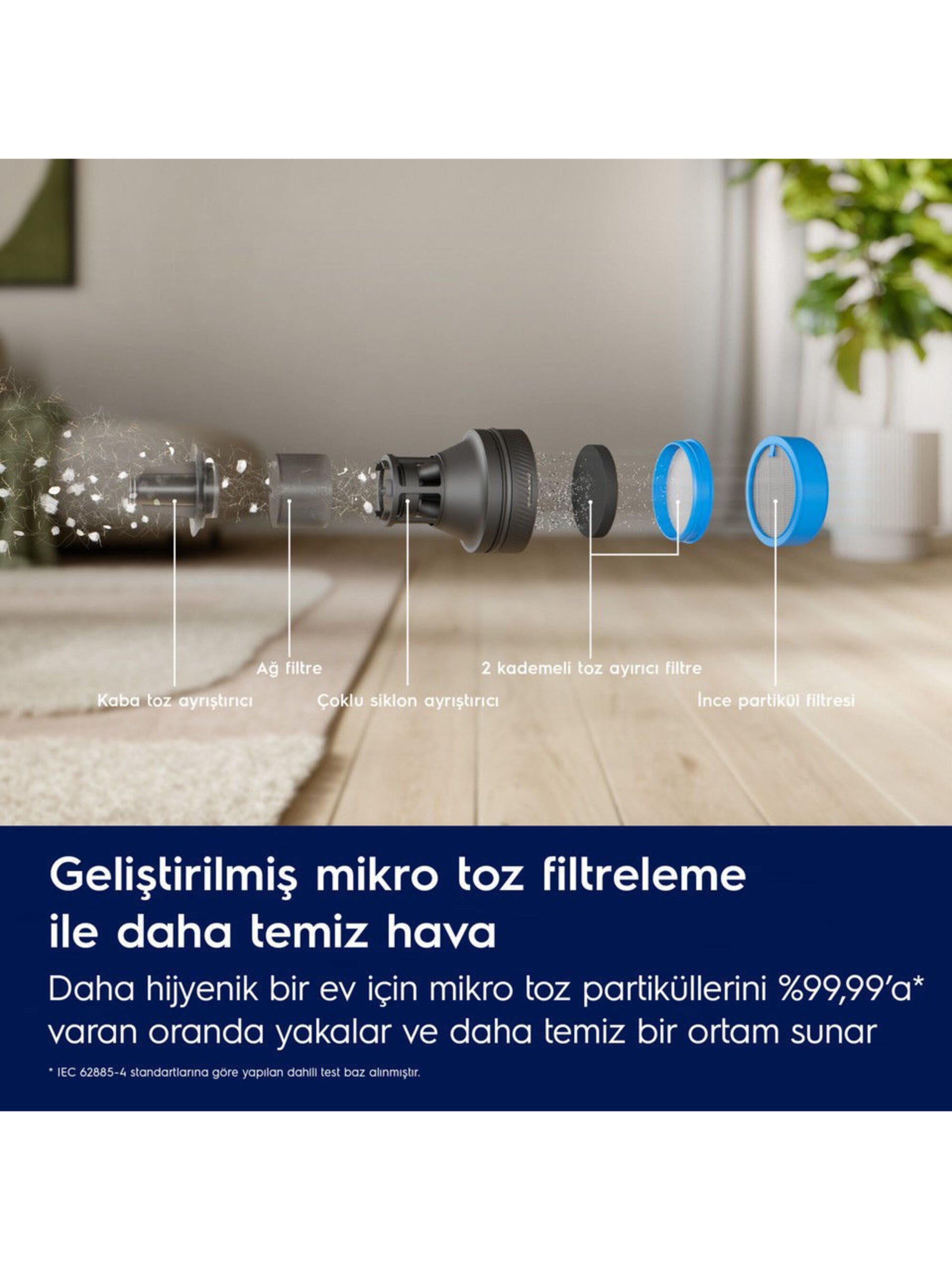 Electrolux EP82AB25UG Şarjlı Dikey Süpürge