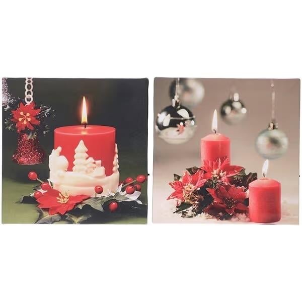 Noel panosu LED 25x25cm