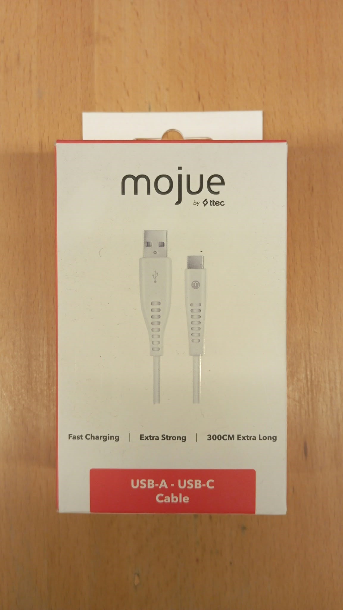 MOJUE 3DK40B EKSTRA DAYANIKLI USB-A/USB-C 2A ŞARJ KAB. 300CM