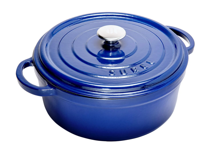 Sürel 32 cm Yuvarlak Tencere Parlak Koyu Mavi