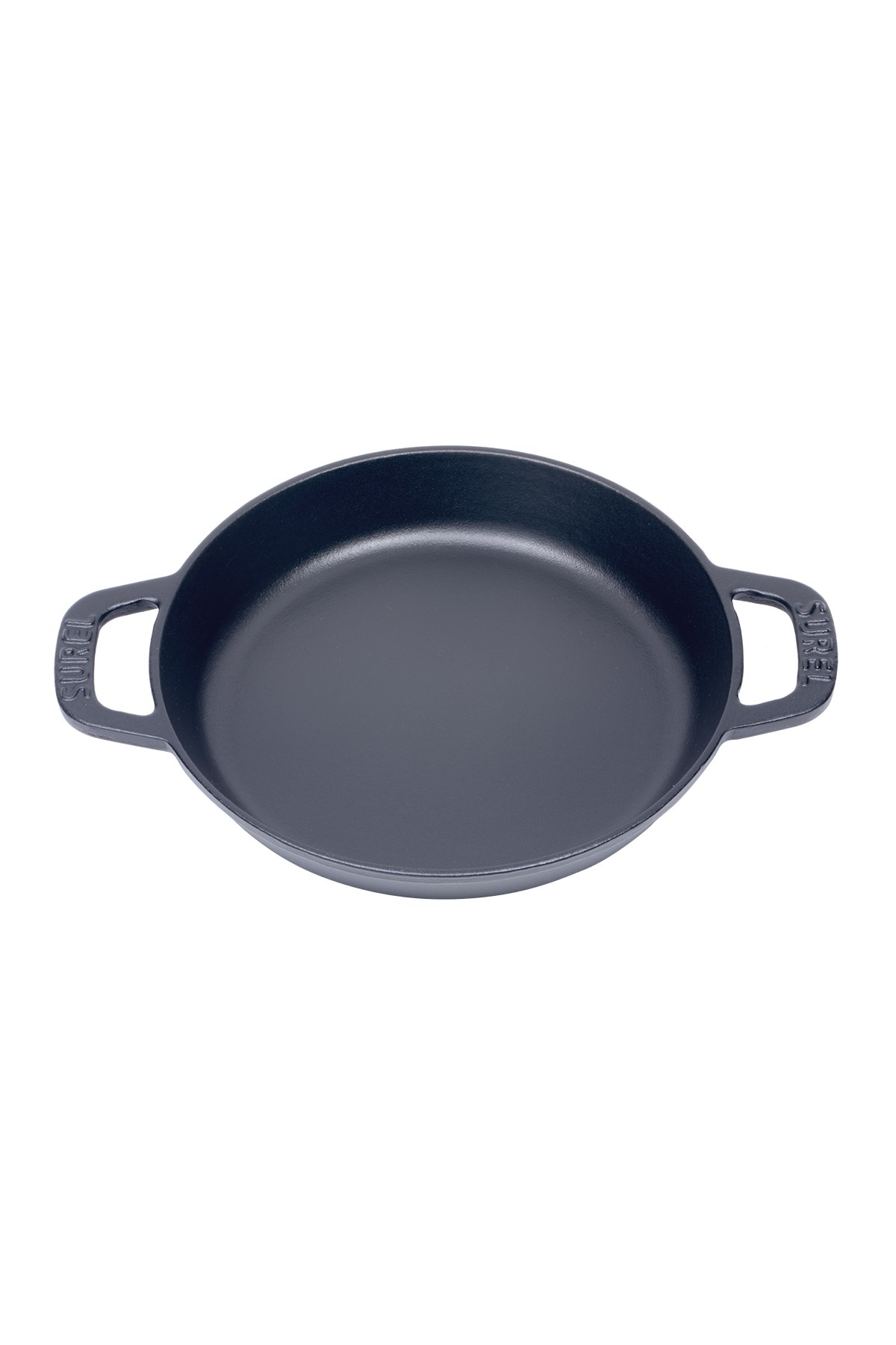 Sürel 22 cm Yuvarlak Düz Tava Mat Siyah