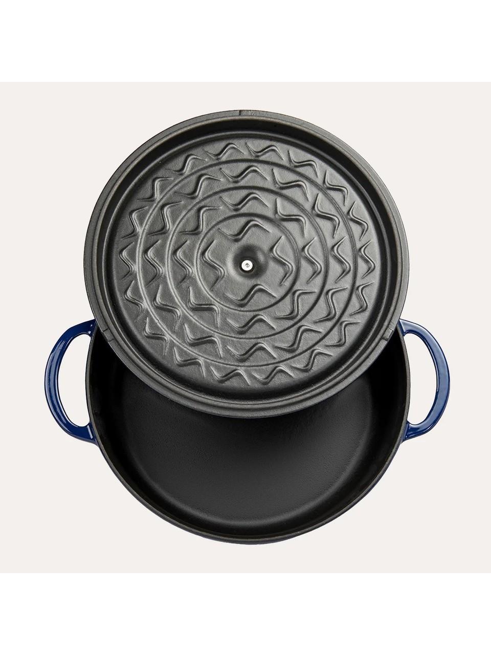 Sürel 24 cm Yuvarlak Sığ Tencere Parlak Koyu Mavi