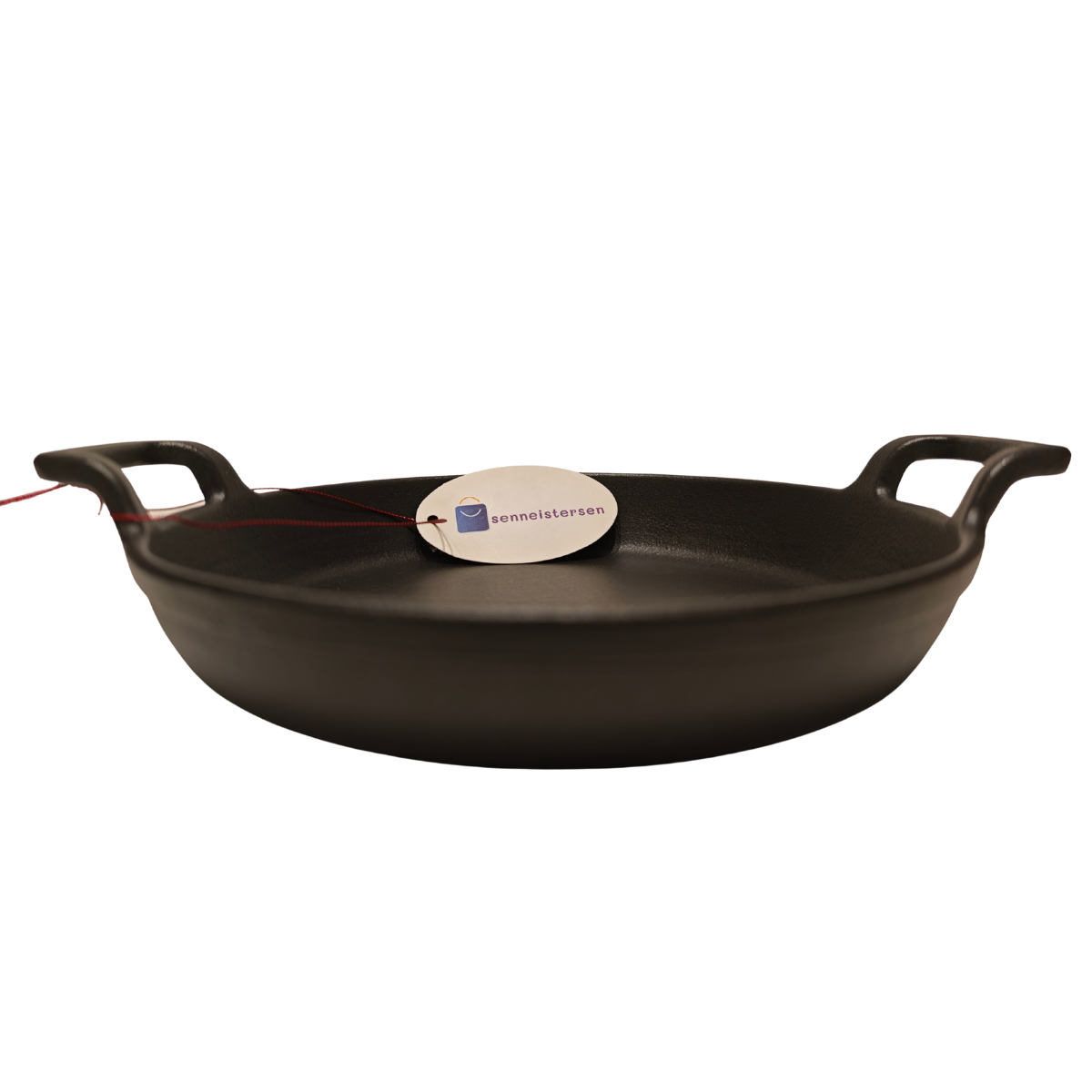 Sürel 22 cm Yuvarlak Düz Sahan Mat Siyah