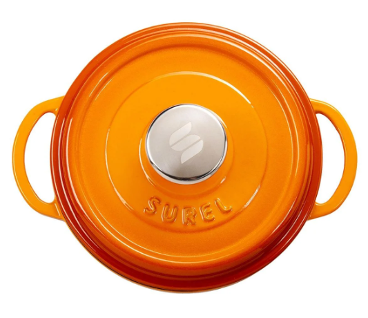 Sürel 24 cm Yuvarlak Tencere Degrade Turuncu