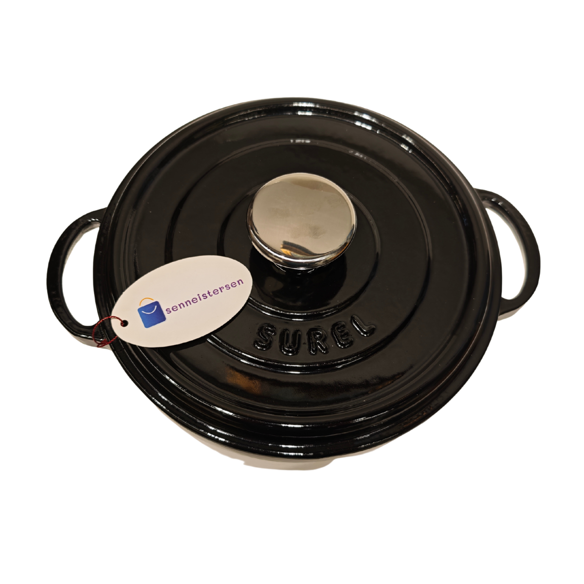 Sürel 24 cm Yuvarlak Tencere Parlak Siyah