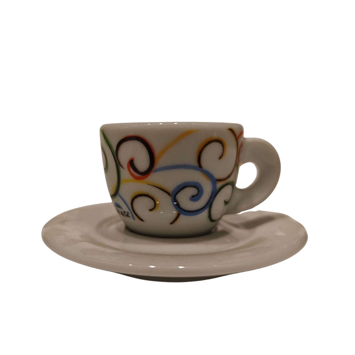 ANCAP Edex ’’Riccioli’’ Porselen Espresso Fincan ve Tabak 