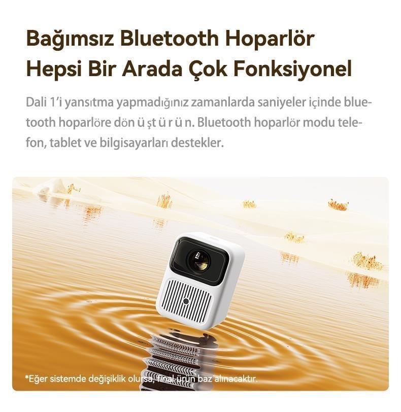 Wanbo Dali 1 Taşınabilir Projeksiyon Cihazı Bluetooth Hoparlör Modlu